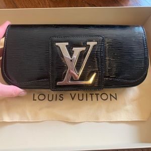 Louis Vuitton Epi Black Patent Clutch